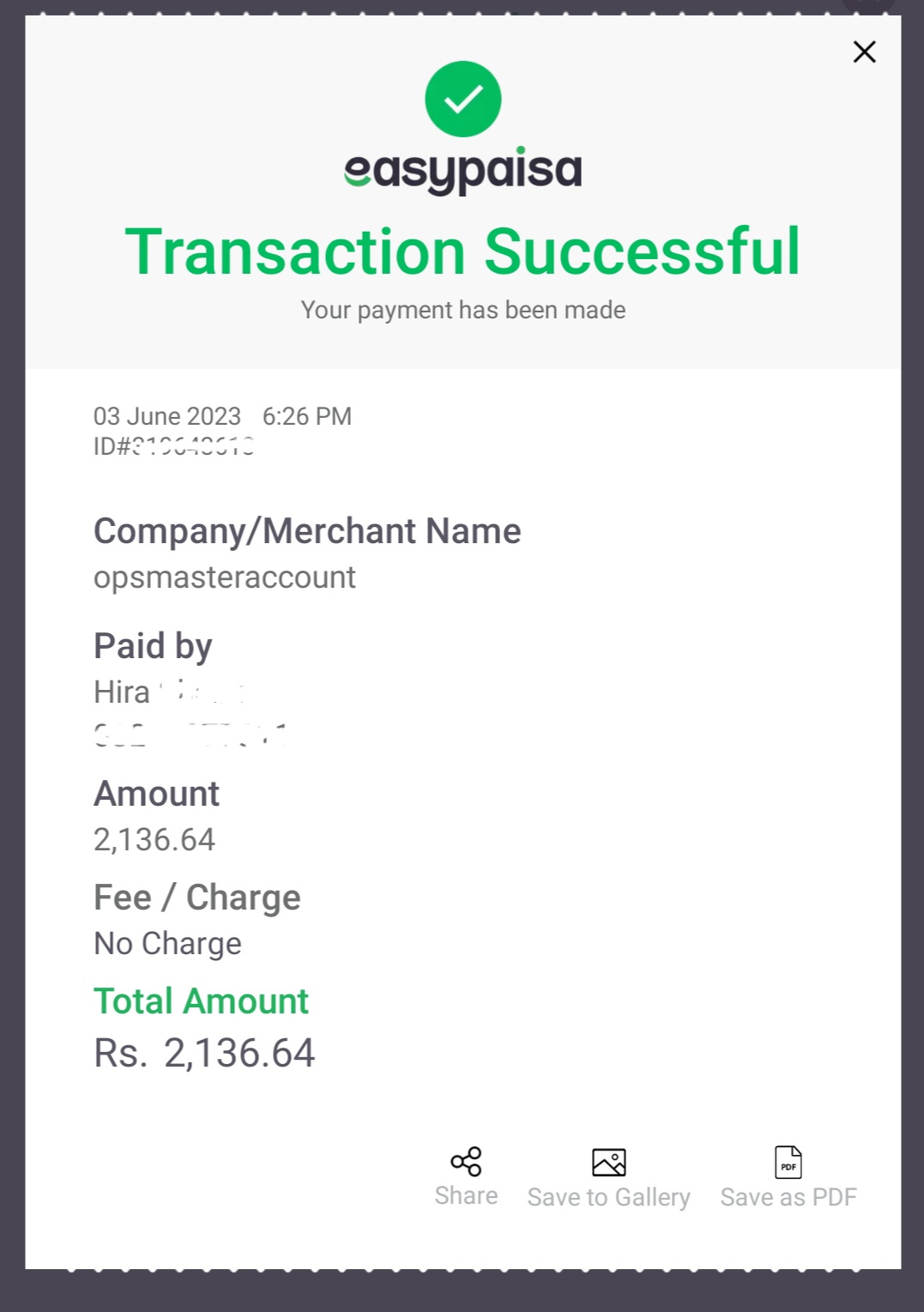 Easypaisa Complaints And Reviews Submit A Complaint